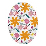 Pattern Background Vintage Floral Ornament (Oval)