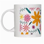 Pattern Background Vintage Floral White Mug