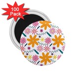 Pattern Background Vintage Floral 2.25  Magnets (100 pack) 