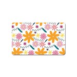 Pattern Background Vintage Floral Magnet (Name Card)