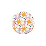 Pattern Background Vintage Floral Golf Ball Marker (4 pack)