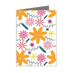 Pattern Background Vintage Floral Mini Greeting Card from ArtsNow.com Left