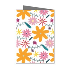 Pattern Background Vintage Floral Mini Greeting Card from ArtsNow.com Right