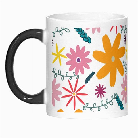 Pattern Background Vintage Floral Morph Mug from ArtsNow.com Left