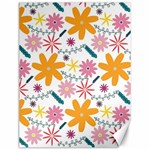 Pattern Background Vintage Floral Canvas 12  x 16 