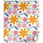 Pattern Background Vintage Floral Canvas 20  x 24 