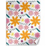 Pattern Background Vintage Floral Canvas 36  x 48 