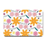 Pattern Background Vintage Floral Small Doormat