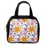 Pattern Background Vintage Floral Classic Handbag (One Side)