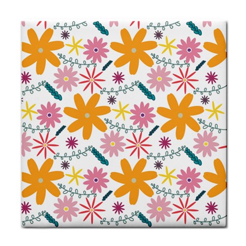 Pattern Background Vintage Floral Face Towel from ArtsNow.com Front