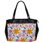 Pattern Background Vintage Floral Oversize Office Handbag