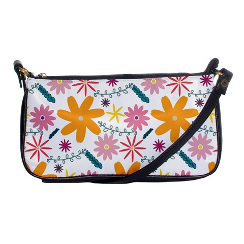 Pattern Background Vintage Floral Shoulder Clutch Bag from ArtsNow.com Front