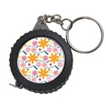 Pattern Background Vintage Floral Measuring Tape