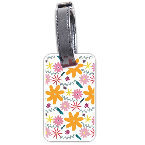 Pattern Background Vintage Floral Luggage Tag (one side) from ArtsNow.com Front