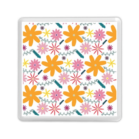 Pattern Background Vintage Floral Memory Card Reader (Square) from ArtsNow.com Front