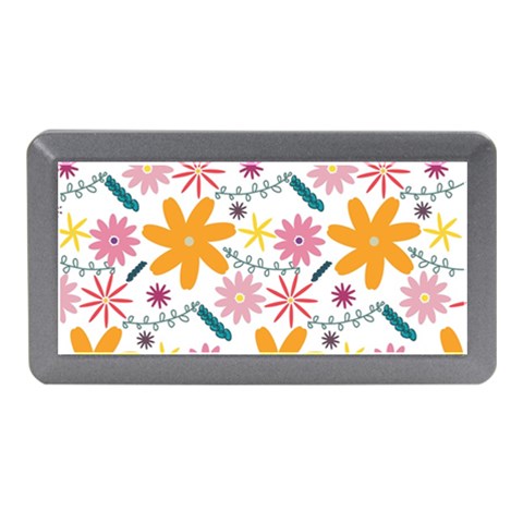 Pattern Background Vintage Floral Memory Card Reader (Mini) from ArtsNow.com Front