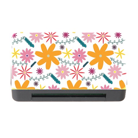 Pattern Background Vintage Floral Memory Card Reader with CF from ArtsNow.com Front