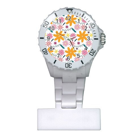 Pattern Background Vintage Floral Plastic Nurses Watch from ArtsNow.com Front