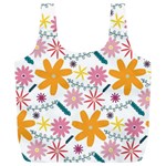 Pattern Background Vintage Floral Full Print Recycle Bag (XL)