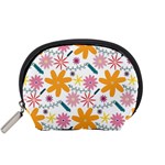 Pattern Background Vintage Floral Accessory Pouch (Small)