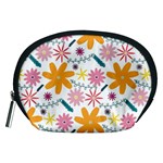 Pattern Background Vintage Floral Accessory Pouch (Medium)