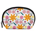 Pattern Background Vintage Floral Accessory Pouch (Large)