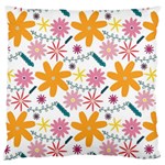 Pattern Background Vintage Floral Standard Premium Plush Fleece Cushion Case (Two Sides)