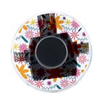 Pattern Background Vintage Floral On-the-Go Memory Card Reader