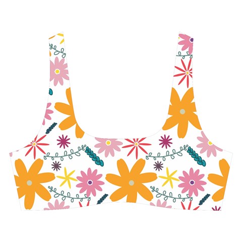 Pattern Background Vintage Floral Cross Back Hipster Bikini Set from ArtsNow.com Front