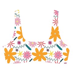 Pattern Background Vintage Floral Cross Back Hipster Bikini Set from ArtsNow.com Front