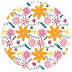 Pattern Background Vintage Floral UV Print Acrylic Ornament Round