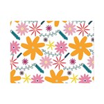 Pattern Background Vintage Floral Premium Plush Fleece Blanket (Mini)