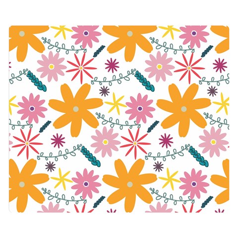 Pattern Background Vintage Floral Premium Plush Fleece Blanket (Small) from ArtsNow.com 50 x40  Blanket Front