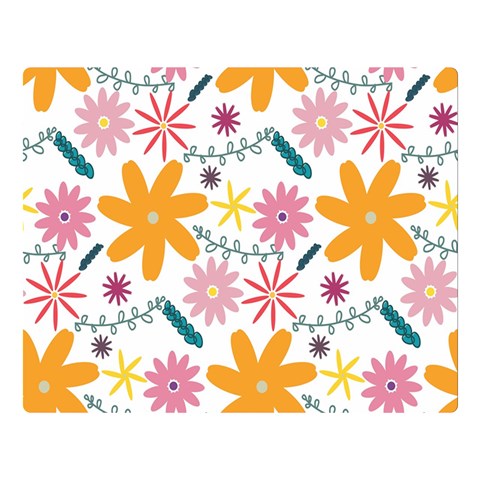 Pattern Background Vintage Floral Premium Plush Fleece Blanket (Large) from ArtsNow.com 80 x60  Blanket Front