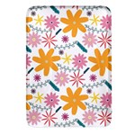 Pattern Background Vintage Floral Rectangular Glass Fridge Magnet (4 pack)