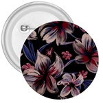 Flowers Floral Pattern Design 3  Buttons