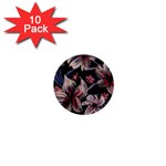 Flowers Floral Pattern Design 1  Mini Buttons (10 pack) 