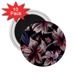 Flowers Floral Pattern Design 2.25  Magnets (10 pack) 