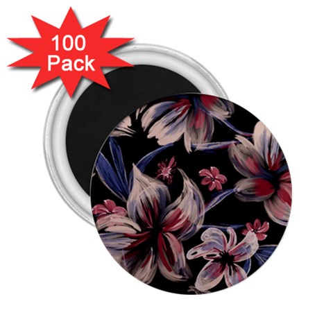 Flowers Floral Pattern Design 2.25  Magnets (100 pack)  from ArtsNow.com Front