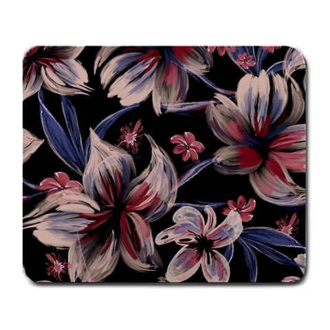 Flowers Floral Pattern Design Large Mousepad from ArtsNow.com Front