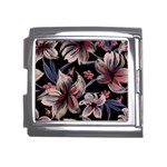 Flowers Floral Pattern Design Mega Link Italian Charm (18mm)