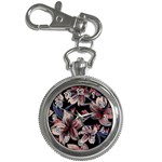 Flowers Floral Pattern Design Key Chain Watches