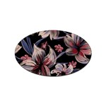 Flowers Floral Pattern Design Sticker Oval (10 pack)