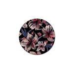 Flowers Floral Pattern Design Golf Ball Marker