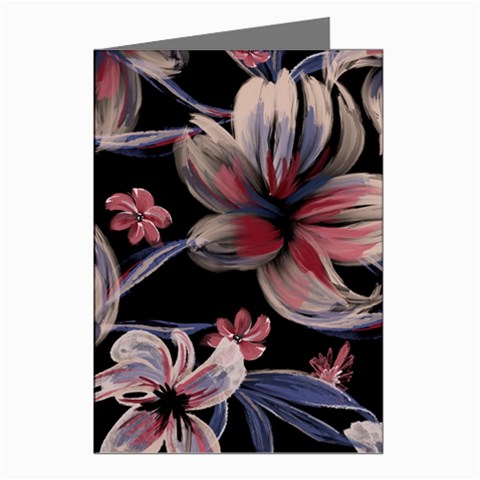 Flowers Floral Pattern Design Greeting Cards (Pkg of 8) from ArtsNow.com Left