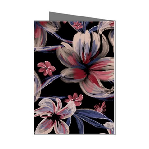 Flowers Floral Pattern Design Mini Greeting Cards (Pkg of 8) from ArtsNow.com Left