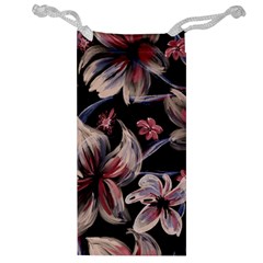 Flowers Floral Pattern Design Jewelry Bag from ArtsNow.com Front