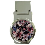 Flowers Floral Pattern Design Money Clip Watches