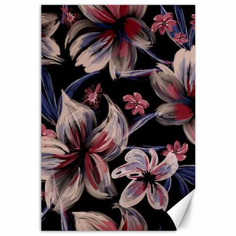 Flowers Floral Pattern Design Canvas 12  x 18  from ArtsNow.com 11.88 x17.36  Canvas - 1