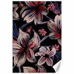 Flowers Floral Pattern Design Canvas 12  x 18 